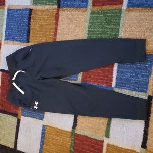 Under Armour black light fleece athletic pants sz youth L